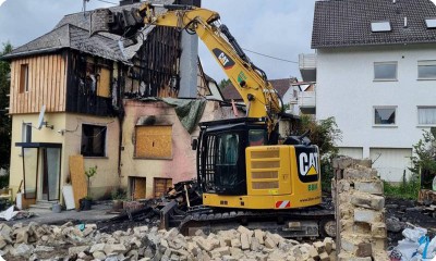Grävenwiesbach (Hundstadt), Brandschadensanierung eines Landschaftsbaubetriebes
