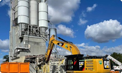 Spezial-Demontage einer Silo-Anlage mit 25m Höhe