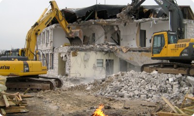 Dietzenbach, Lagerhalle und Betonwerk mit Verwaltungsgebäude